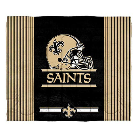 Northwest NFL New Orleans Saints Safety FULL/QUEEN Comforter and Shams