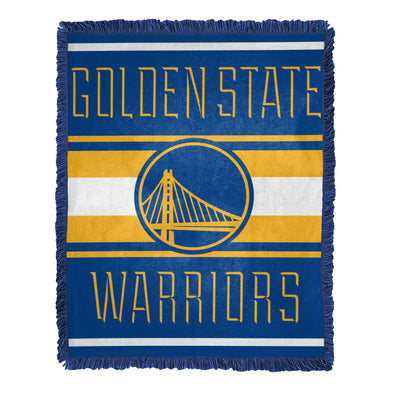 Northwest NBA Golden State Warriors Nose Tackle Woven Jacquard Throw Blanket