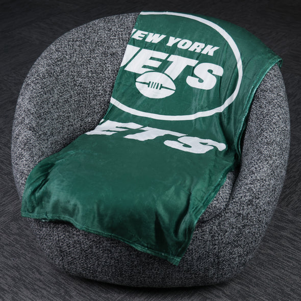 FOCO NFL New York Jets Plush Soft Micro Raschel Throw Blanket, 50 x 60