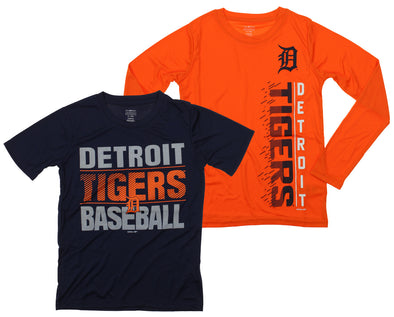 Outerstuff MLB Youth Detroit Tigers Fan Two Piece Performance T-Shirt Combo Set