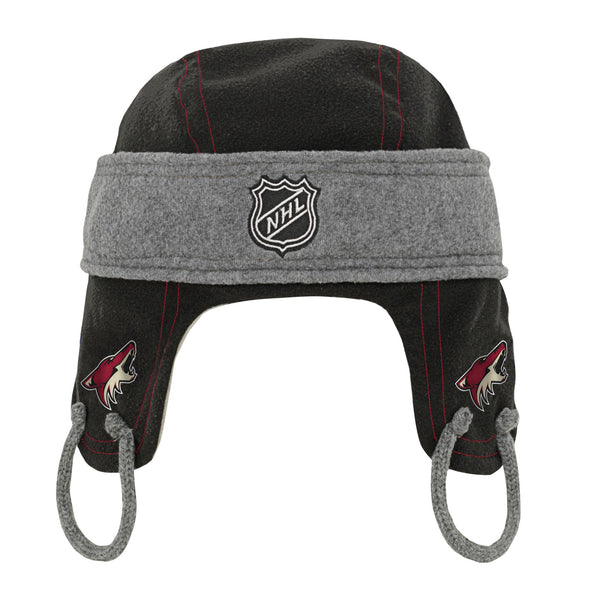 Outerstuff NHL Kids Arizona Coyotes Vintage Hockey Helmet Fleece Winter Hat, One Size