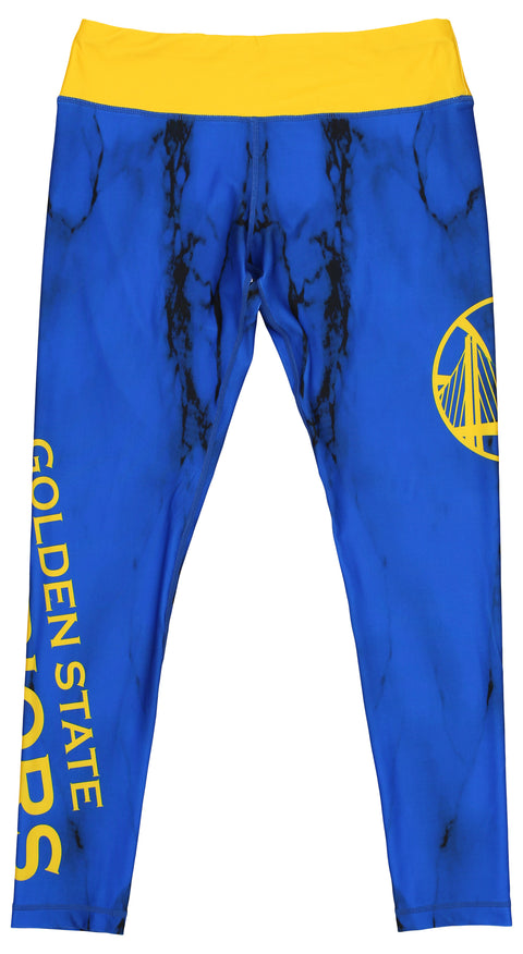 FOCO NBA Women's Golden State Warriors Team Color Marble Wordmark Legging