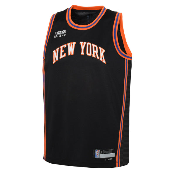 Outerstuff NBA Boys Youth (8-20) New York Knicks Mixtape Swingman Jersey, Black