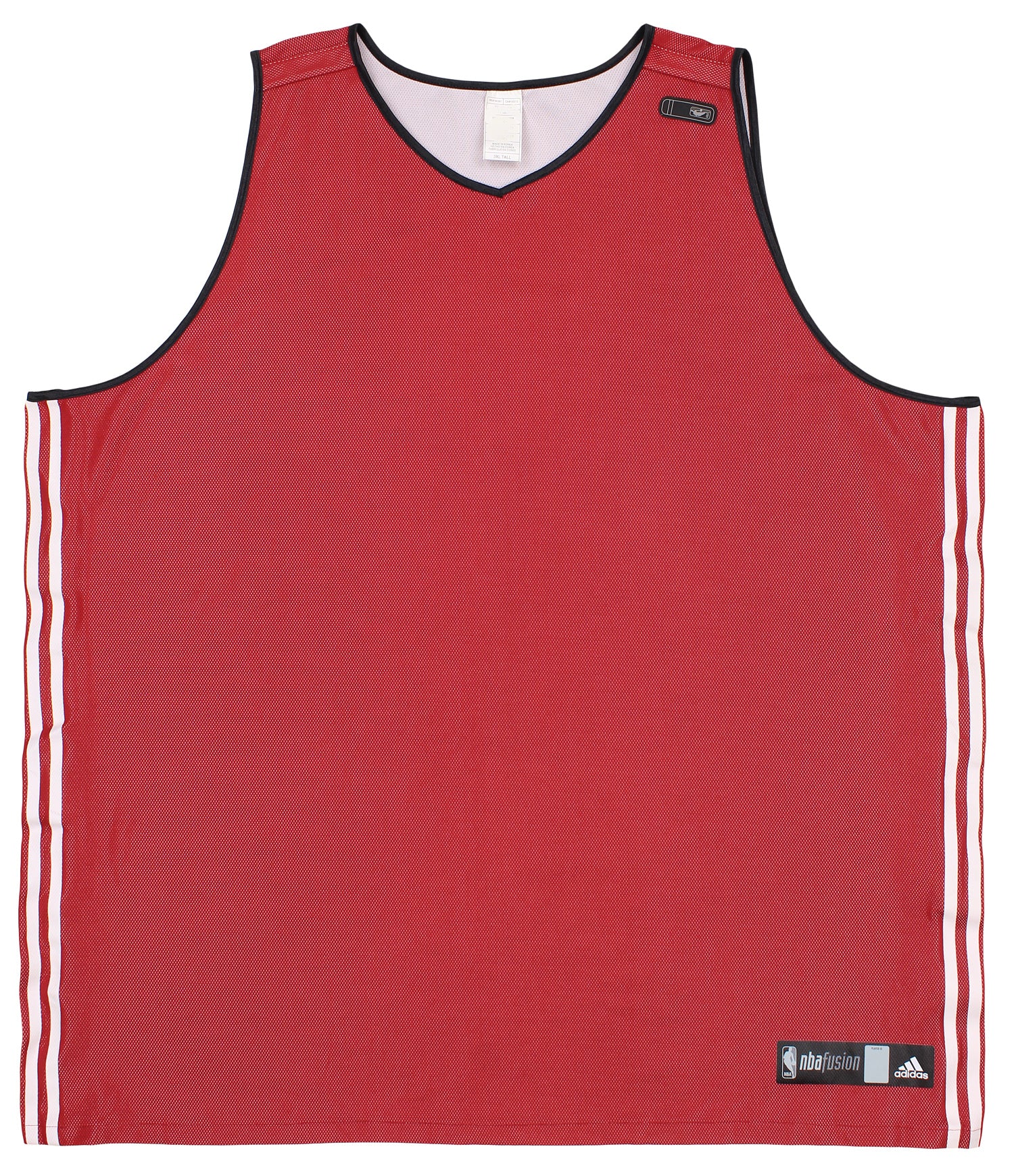 Adidas NBA Men's Athletic 3 Stripe Fusion Blank Jersey, Dark Red – Fanletic