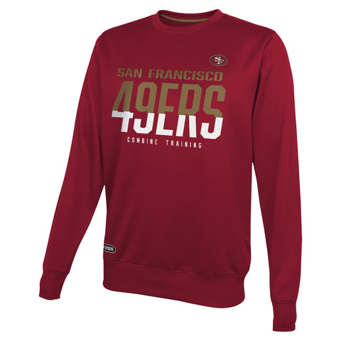 Outerstuff NFL Men's San Francisco 49ers Pro Style Performance Fleece Sweater