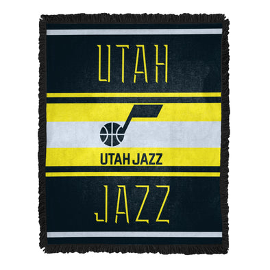 Northwest NBA Utah Jazz Nose Tackle Woven Jacquard Throw Blanket