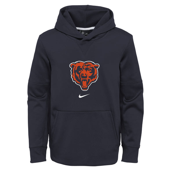 Nike NFL Football Youth Chicago Bears Circuit Logo Essential Performance Pullover Hoodie