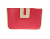 Tila March Zelig Fold-over Canvas Clutch Purse Bag - Pink