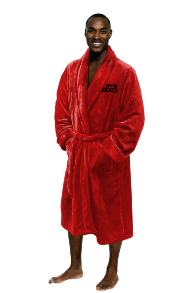 Northwest NBA Men's Houston Rockets Silk Touch Bath Robe, 26" x 47"