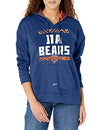 Zubaz NFL Women's Chicago Bears Solid Team Color Hoodie with Zebra Details