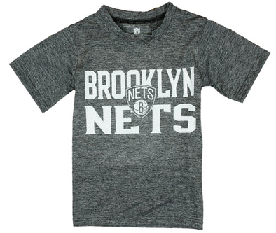 NBA Basketball Kids / Youth Brooklyn Nets Short Sleeve T-Shirt - Heather Grey