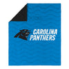 FOCO NFL Carolina Panthers Exclusive Outdoor Wearable Big Logo Blanket, 50" x 60"