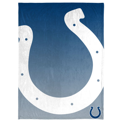 FOCO NFL Indianapolis Colts Gradient Micro Raschel Throw Blanket, 50 x 60