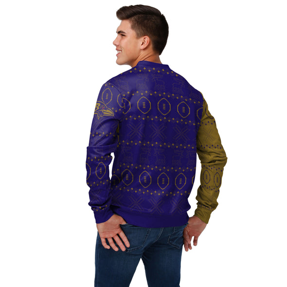 FOCO Men's NFL Baltimore Ravens Ugly Printed Sweater