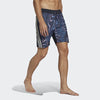 Adidas Men's Classic Length Graphic Souleaf Tech Boardshorts, Shadow Navy