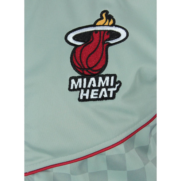 Zipway NBA Basketball Men's Miami Heat Checkered Track Jacket, Gray
