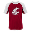 Outerstuff NCAA Youth Washington State Cougars Color Block Rash Guard Shirt