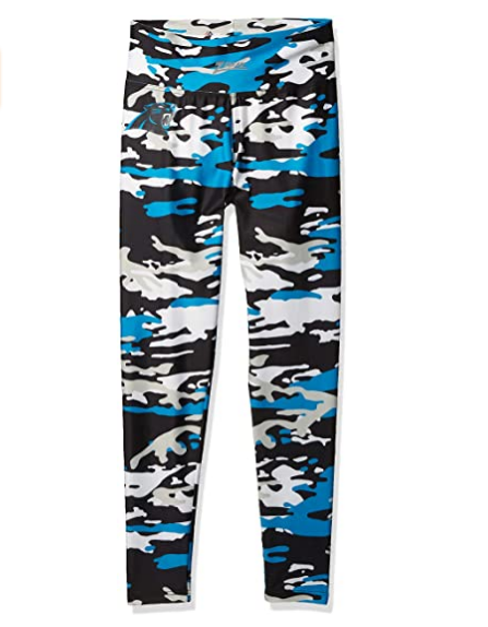 Carolina Panthers Screen Print Logo Camo Pants