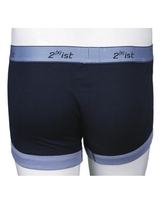 2(x)ist Men's Essential No Show Trunks Boxer Briefs Underwear, Navy