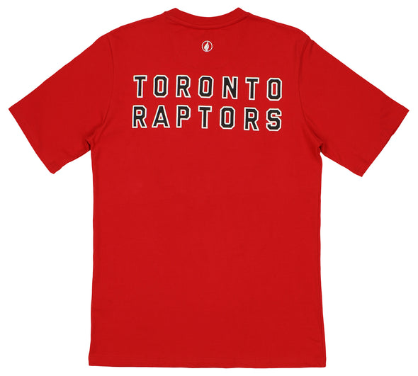 FISLL NBA Men's Toronto Raptors Team Color, Name and Logo Premium T-Shirt