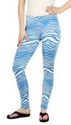 Zubaz Women's Zebra Print Legging Spandex Pants, Color Options