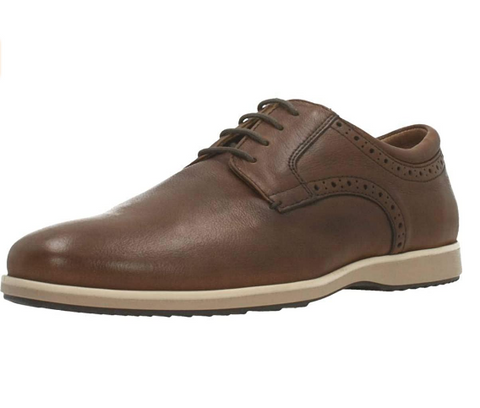 GEOX Men's U Blainey B Oxford Derby Shoe, Brown Cognac