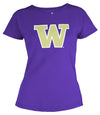 Outerstuff NCAA Youth Girls Washington Huskies Dolman Primary Logo Shirt