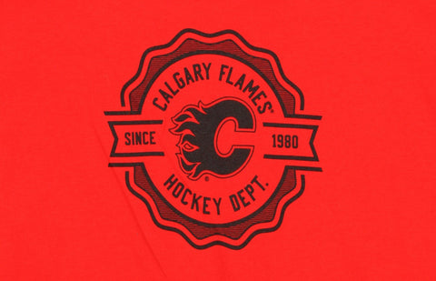 Reebok NHL Youth Calgary Flames Long Sleeve Icon Tee
