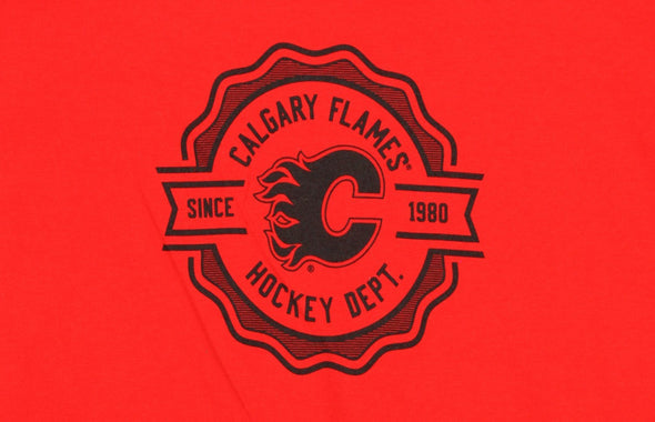 Reebok NHL Youth Calgary Flames Long Sleeve Icon Tee