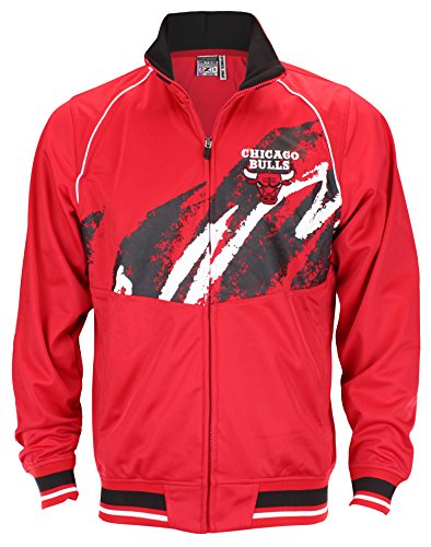 Zipway NBA Youth Boys Chicago Bulls Splash Ruler Zip Up Track Jacket, Red