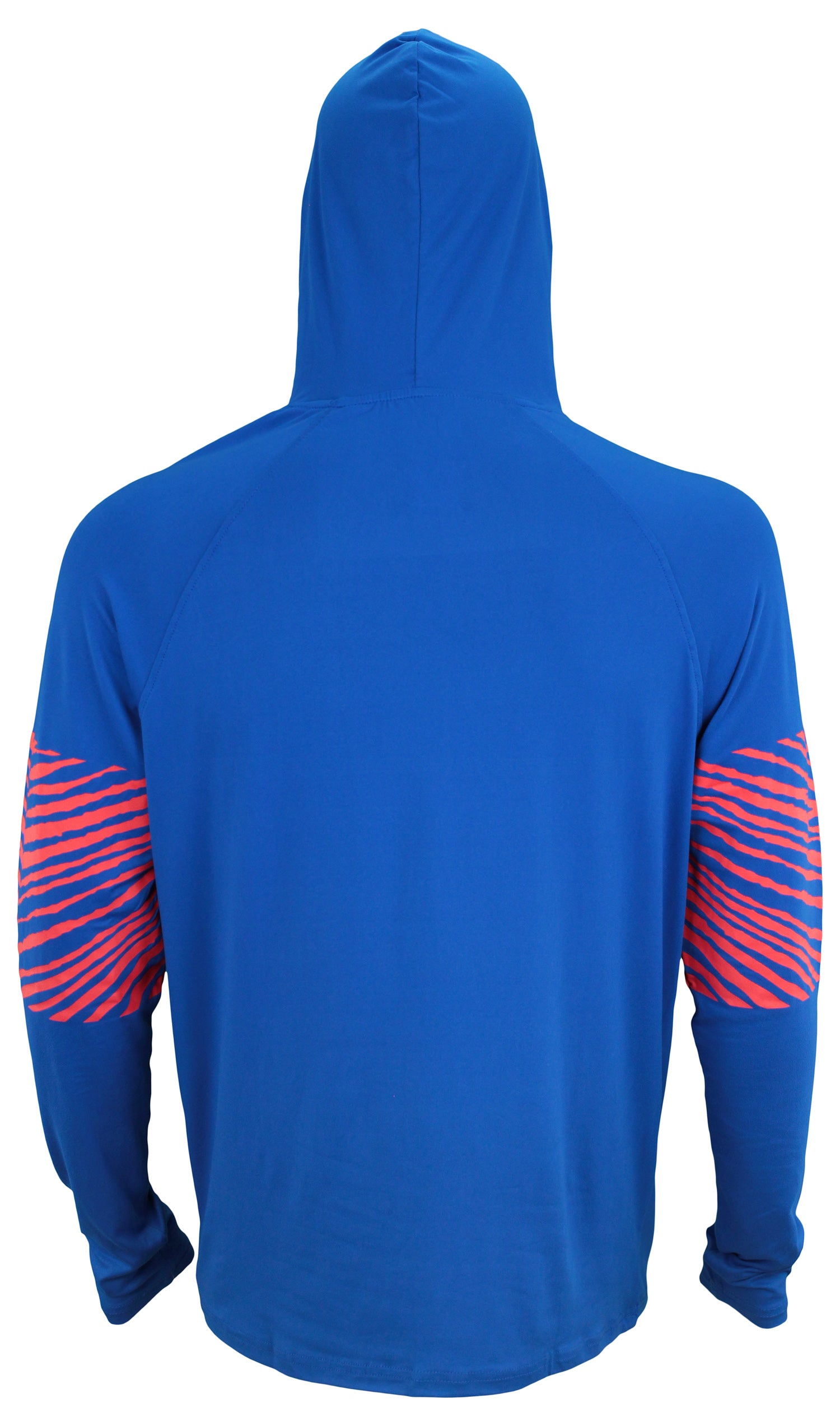 Buffalo Bills Zebra Slub Hoodie, New Blue/Red