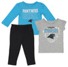 Outerstuff NFL Infant/Toddler Girls Carolina Panthers 3-Piece Set