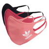 Adidas Unisex 3 Pack Face Covers, Color Options