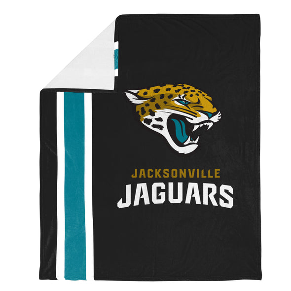 FOCO NFL Jacksonville Jaguars Plush Soft Micro Raschel Throw Blanket, 50 x 60