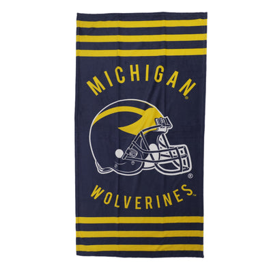 Northwest NCAA Michigan Wolverines "Stripes" Beach Towel, 30" x 60"