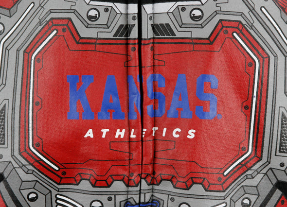 NCAA College Youth Boys Kansas Jayhawks Full Zip Masked Sweatshirt Hoodie