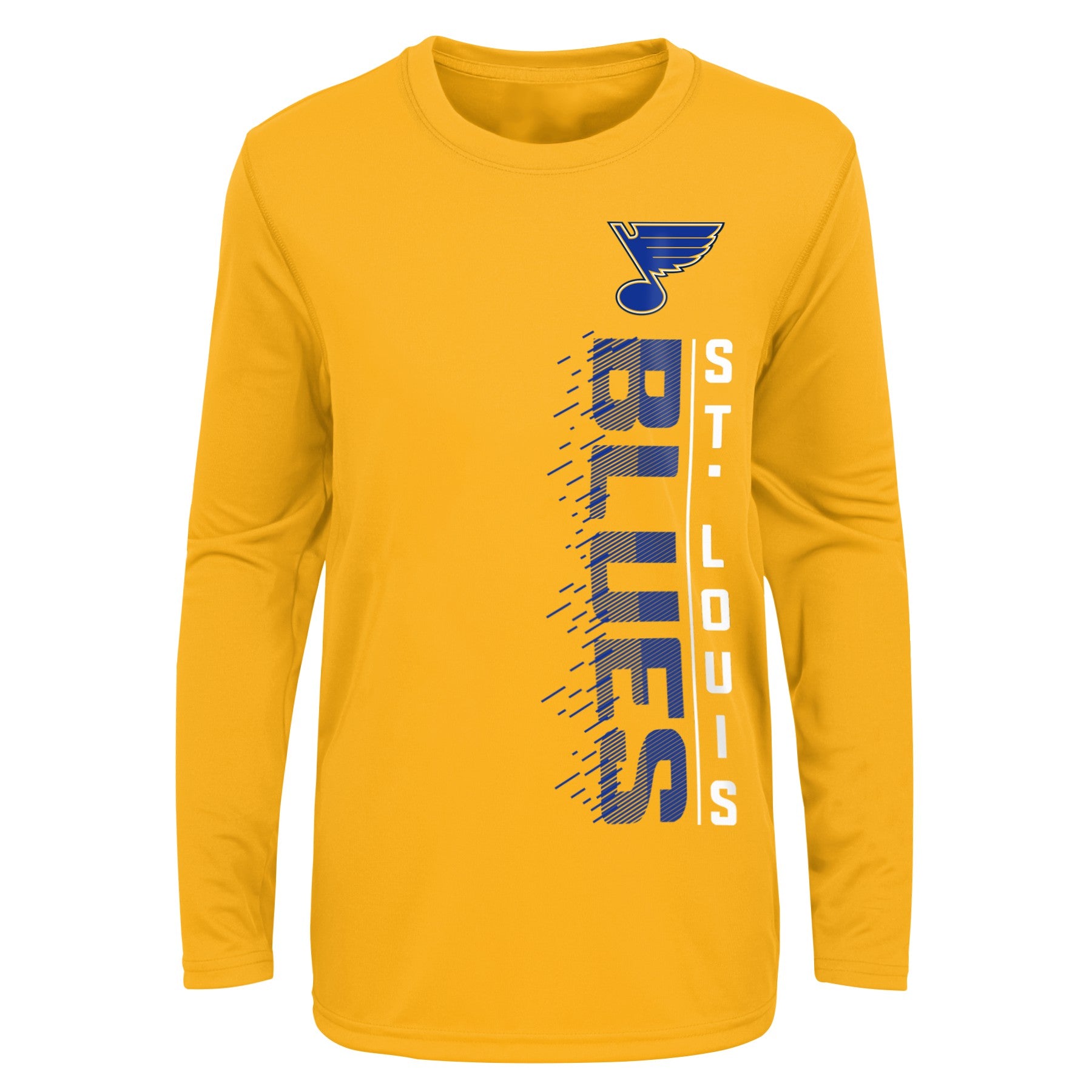 St. Louis Blues Youth Hockey T-Shirt Short Sleeve Cotton Blend Crew Neck  Large