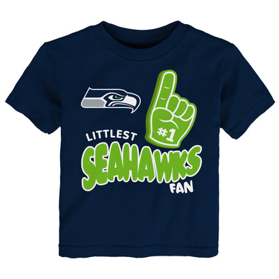 Outerstuff NFL Toddler Seattle Seahawks Littlelest #1 Fan Graphic Short Sleeve T-Shirt