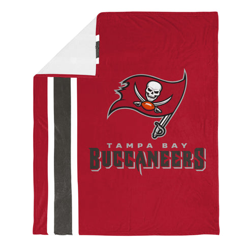 FOCO NFL Tampa Bay Buccaneers Plush Soft Micro Raschel Throw Blanket, 50 x 60
