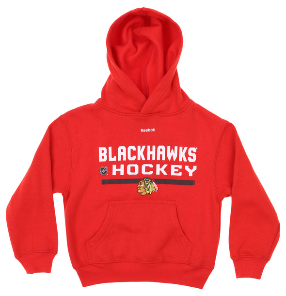 Reebok NHL Boys Kids Chicago Blackhawks Freeze Hoodie, Red