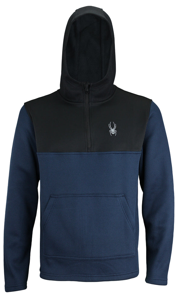 Spyder Men's Ray 1/4 Zip Pullover Hoodie, Color Options