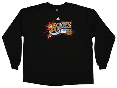 Adidas Philadelphia 76ers NBA Men's Long Sleeve Tee, Black