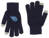 FOCO X Zubaz NFL Collab 3 Pack Glove Scarf & Hat Outdoor Winter Set, Tennessee Titans