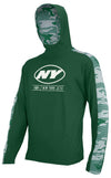 Zubaz NFL Men's New York Jets Elevated Lightweight Hoodie W/ Camo Accents