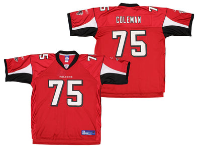 Reebok NFL Men's Atlanta Falcons Rod Colemand #75 Replica Jersey, Red