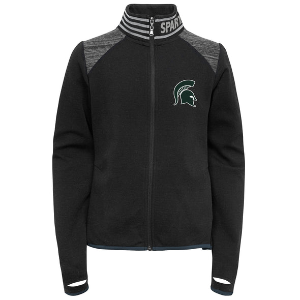 Outerstuff NCAA Youth Girls (7-16) Michigan State Spartans Aviator Full-Zip Jacket