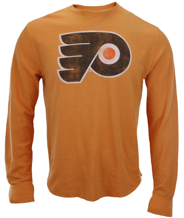 Reebok NHL Men's Philadelphia Flyers Long Sleeve Vintage Graphic Thermal Shirt, Orange