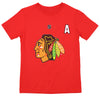 Reebok NHL Boys Youth Chicago Blackhawks Duncan Keith #2 Short Sleeve Tee, Red
