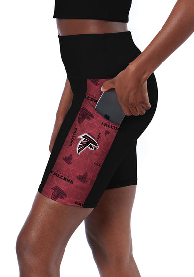 Certo By Northwest NFL Women's Atlanta Falcons Method Bike Shorts, Black