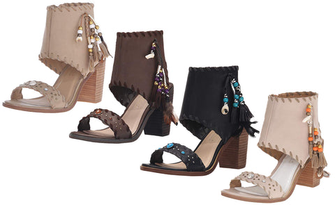 Very Volatile Women's Boho Heeled Sandal, Color Options